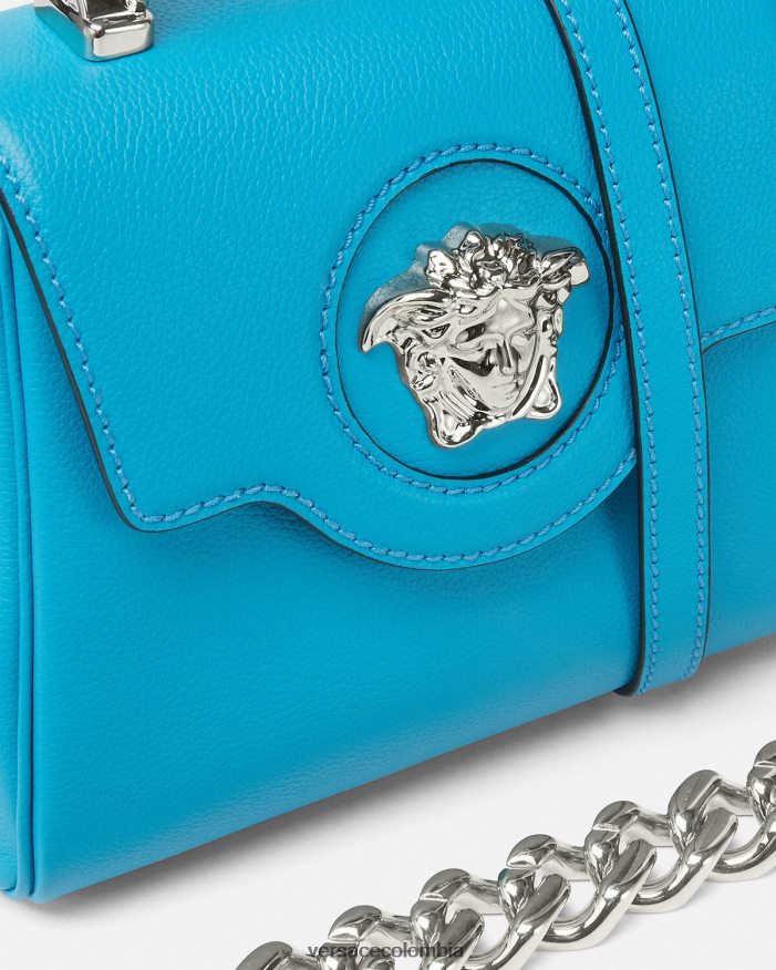 mujer bolso de mano pequeño la medusa Versace turquesa 2RP40F333 bolsas
