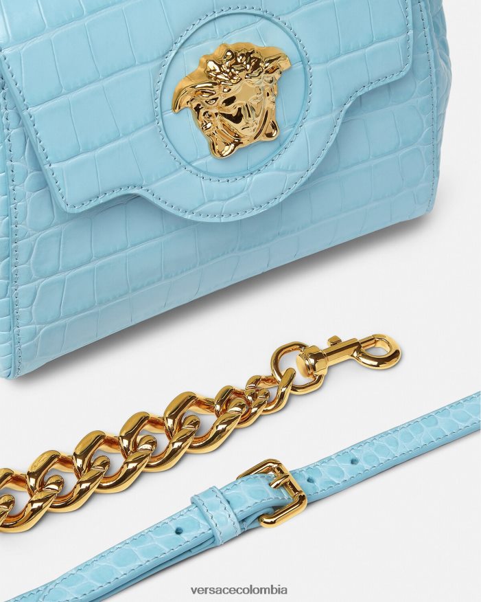 mujer bolso de mano pequeño la medusa Versace turquesa 2RP40F336 bolsas
