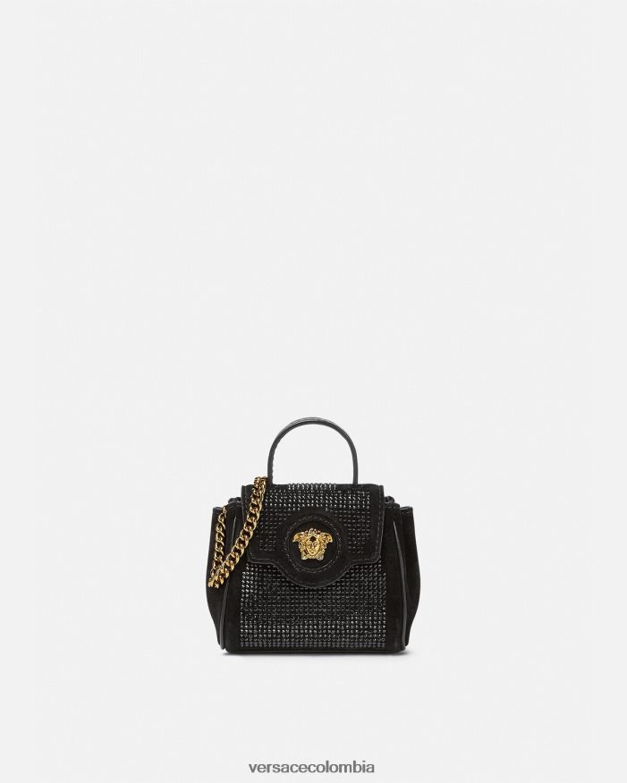 mujer bolso micro con tachuelas la medusa Versace negro 2RP40F329 bolsas