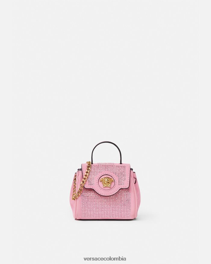 mujer bolso micro con tachuelas la medusa Versace rosa 2RP40F328 bolsas
