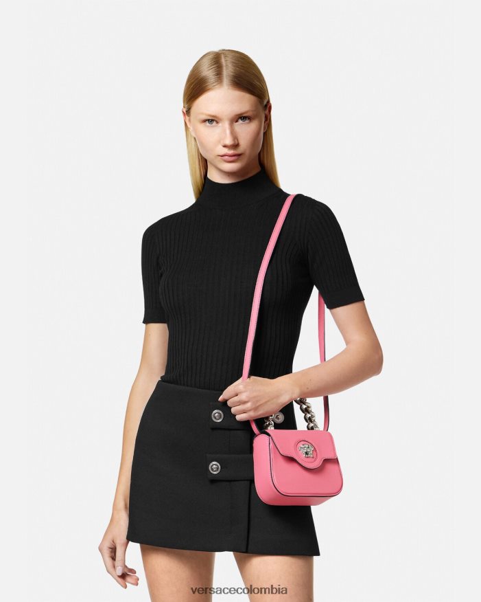 mujer bolso mini con medusa Versace rosa 2RP40F307 bolsas