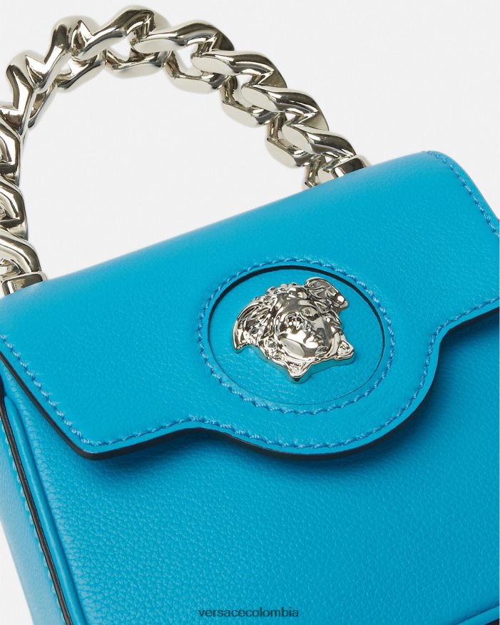 mujer bolso mini con medusa Versace turquesa 2RP40F308 bolsas