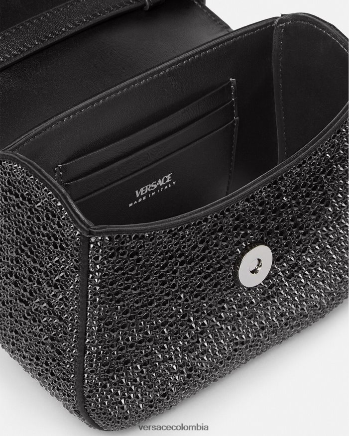 mujer bolso mini con medusa de cristales Versace negro 2RP40F313 bolsas