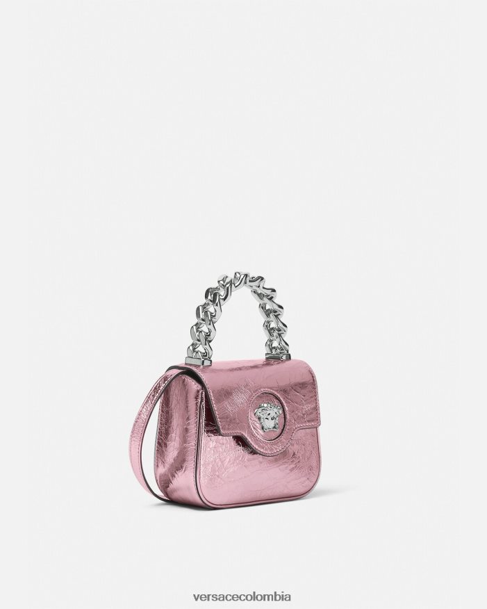 mujer bolso mini metalizado la medusa Versace rosa 2RP40F304 bolsas