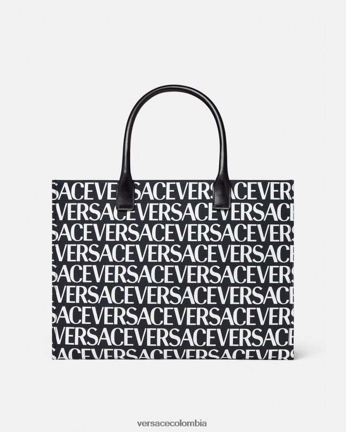 mujer bolso tote grande en toda la prenda Versace negro 2RP40F322 bolsas