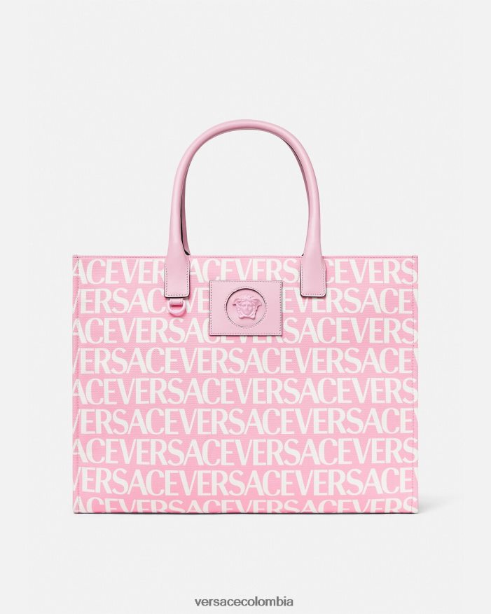 mujer bolso tote grande en toda la prenda Versace rosa 2RP40F323 bolsas