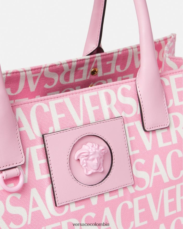 mujer bolso tote grande en toda la prenda Versace rosa 2RP40F323 bolsas