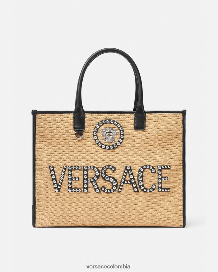 mujer bolso tote la medusa grande con apliques Versace beige 2RP40F301 bolsas