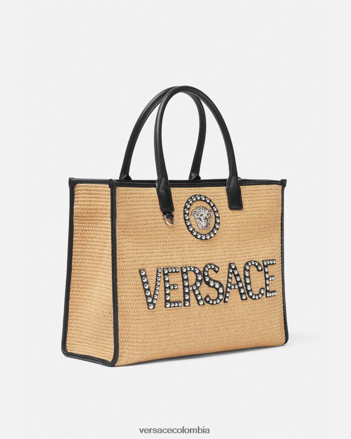 mujer bolso tote la medusa grande con apliques Versace beige 2RP40F301 bolsas