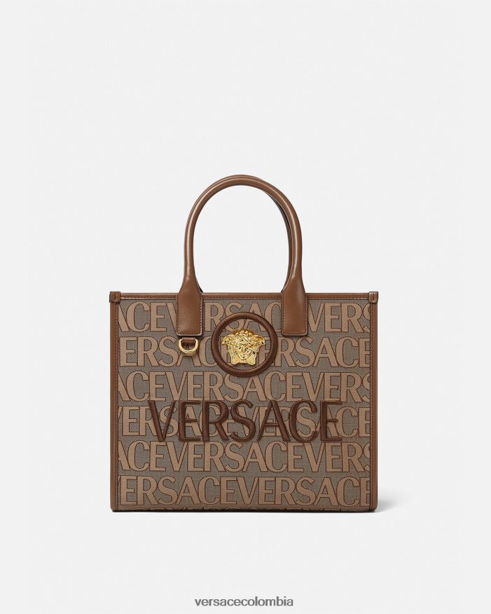 mujer bolso tote pequeño en toda su extensión Versace marrón 2RP40F316 bolsas