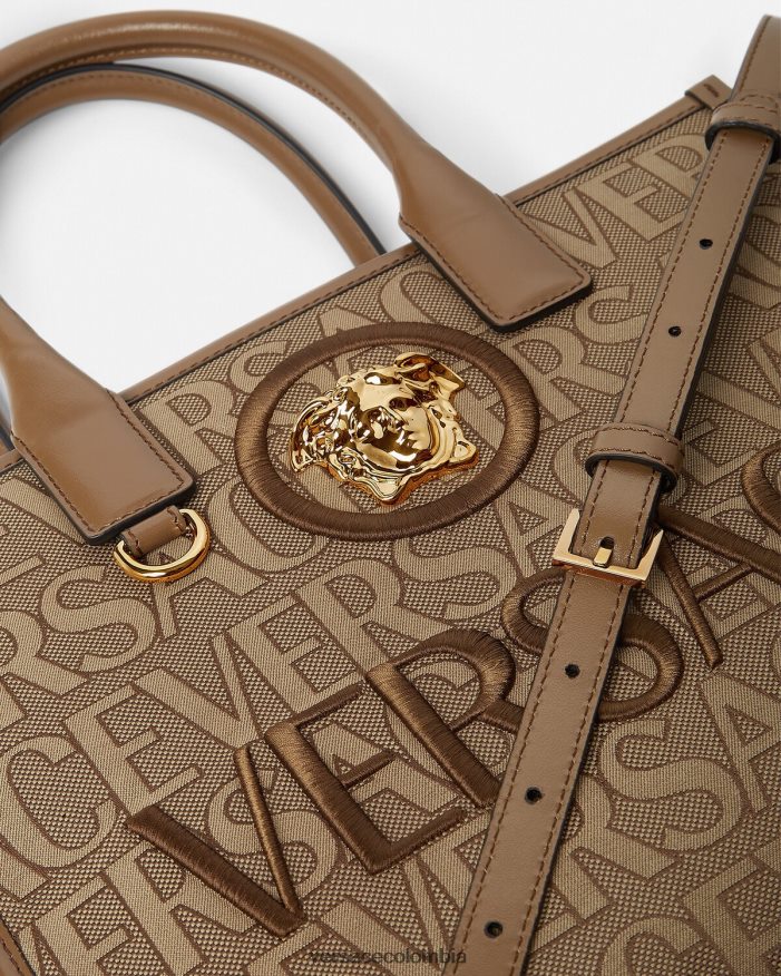 mujer bolso tote pequeño en toda su extensión Versace marrón 2RP40F316 bolsas