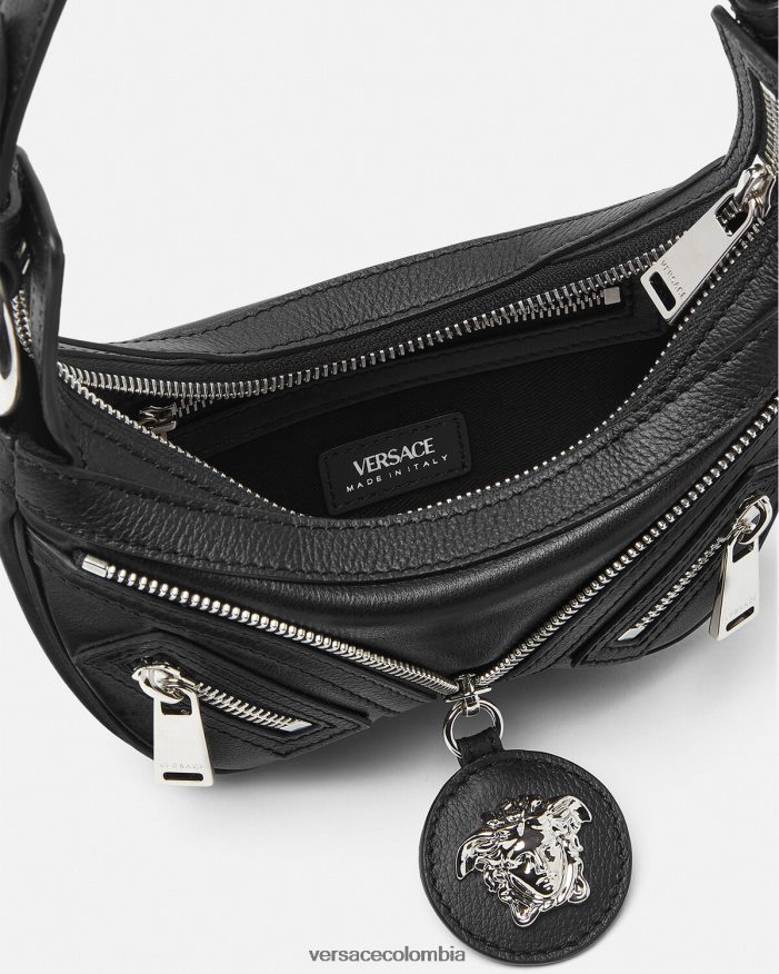 mujer bolso hobo mini repetido Versace negro 2RP40F287 bolsas