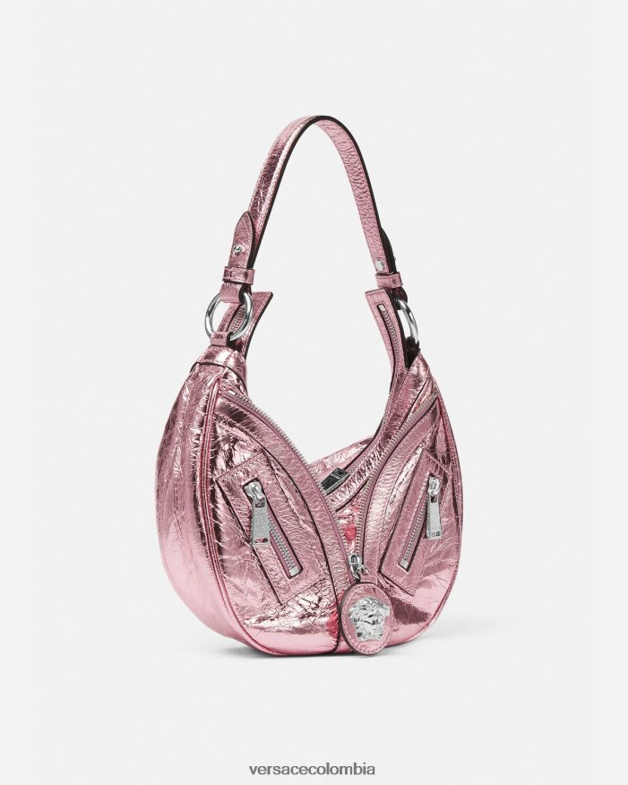 mujer bolso hobo pequeño metalizado repetido Versace un color 2RP40F281 bolsas