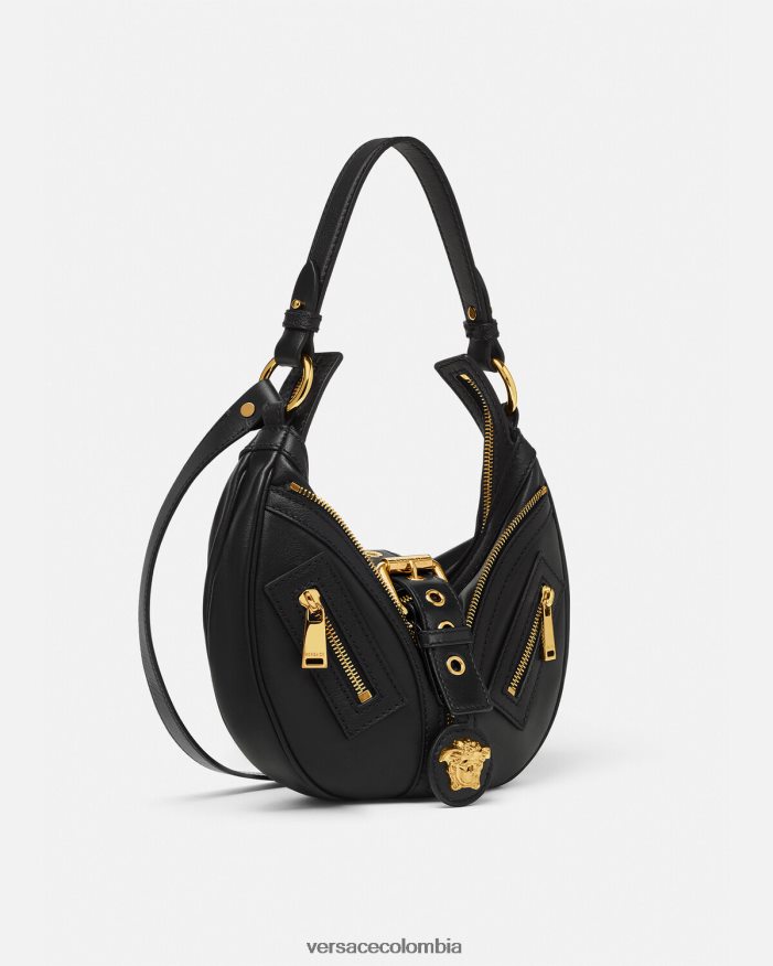 mujer bolso hobo pequeño repetido Versace negro 2RP40F274 bolsas