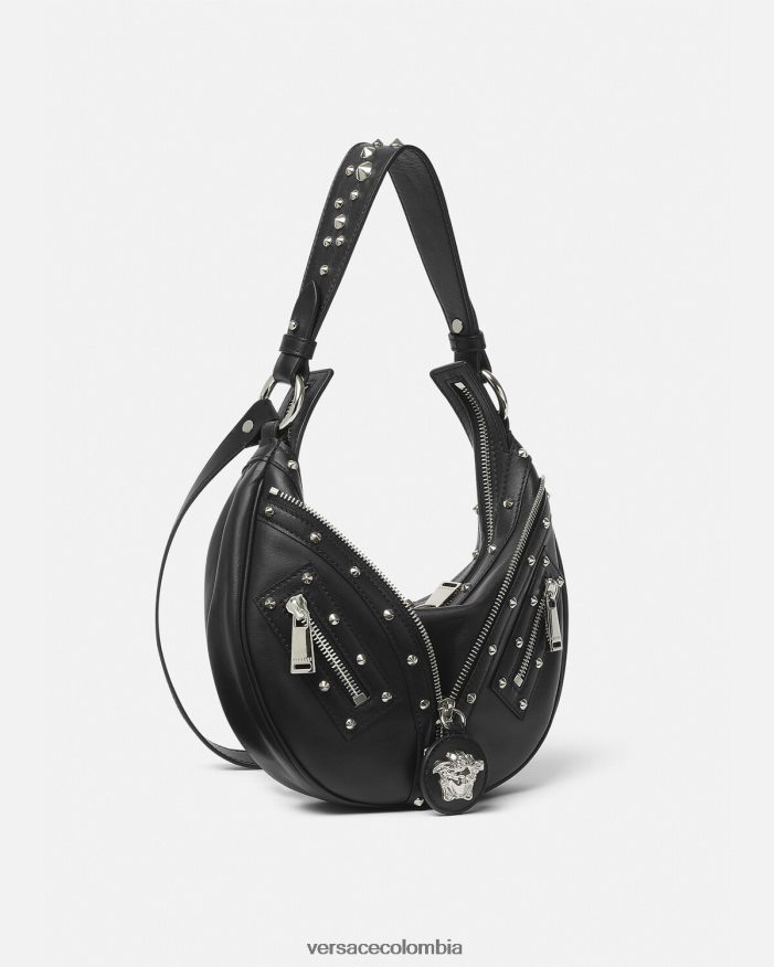 mujer bolso hobo pequeño repetido Versace negro 2RP40F283 bolsas