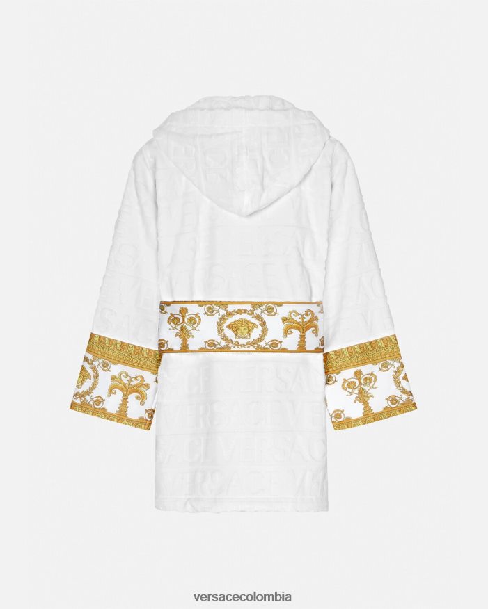 mujer albornoz corto integral Versace blanco 2RP40F1087 ropa interior y ropa de playa