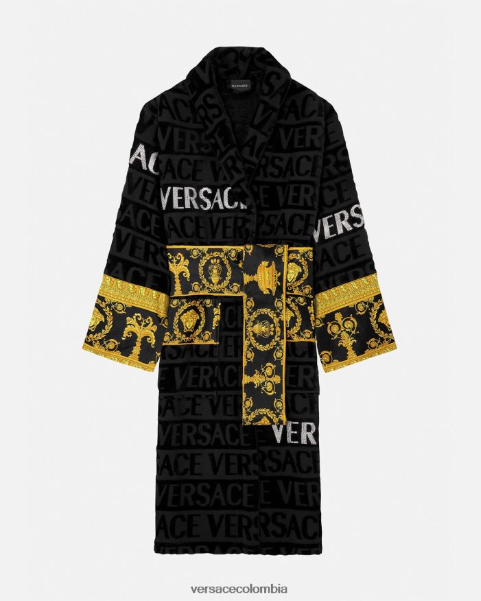 mujer bata de baño con cristales Versace imprimir 2RP40F1085 ropa interior y ropa de playa