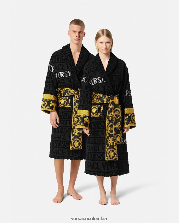 mujer bata de baño con cristales Versace imprimir 2RP40F1085 ropa interior y ropa de playa
