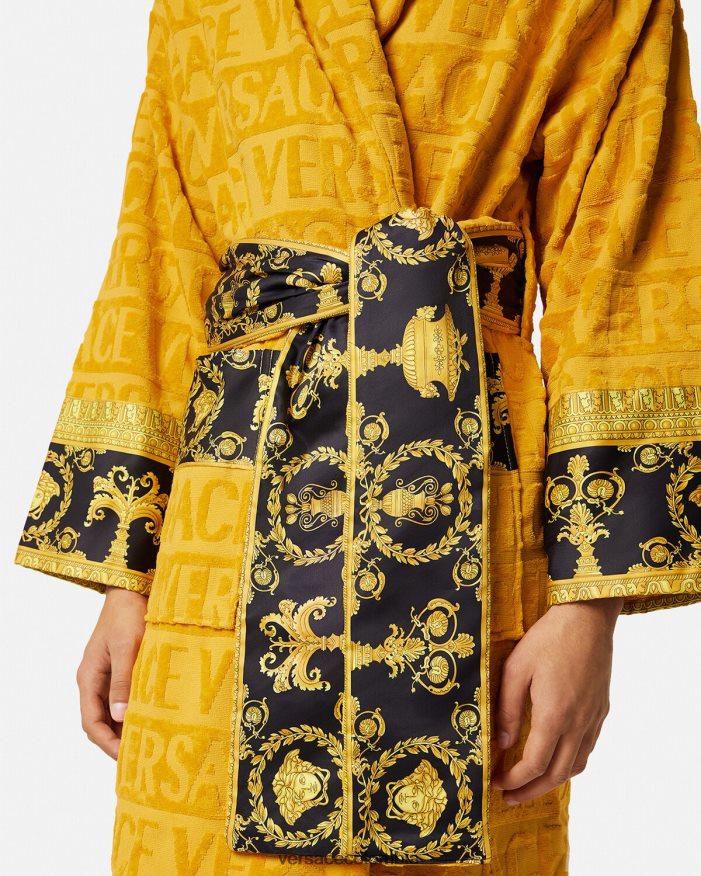 mujer yo bata de baño barroca Versace amarillo 2RP40F1096 ropa interior y ropa de playa