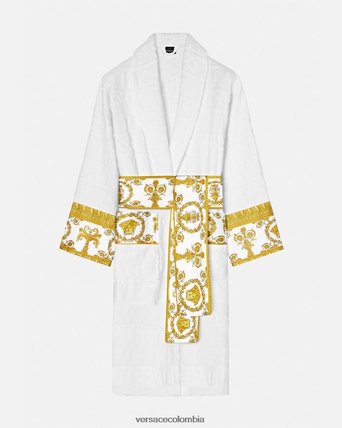 mujer yo bata de baño barroca Versace blanco 2RP40F1088 ropa interior y ropa de playa