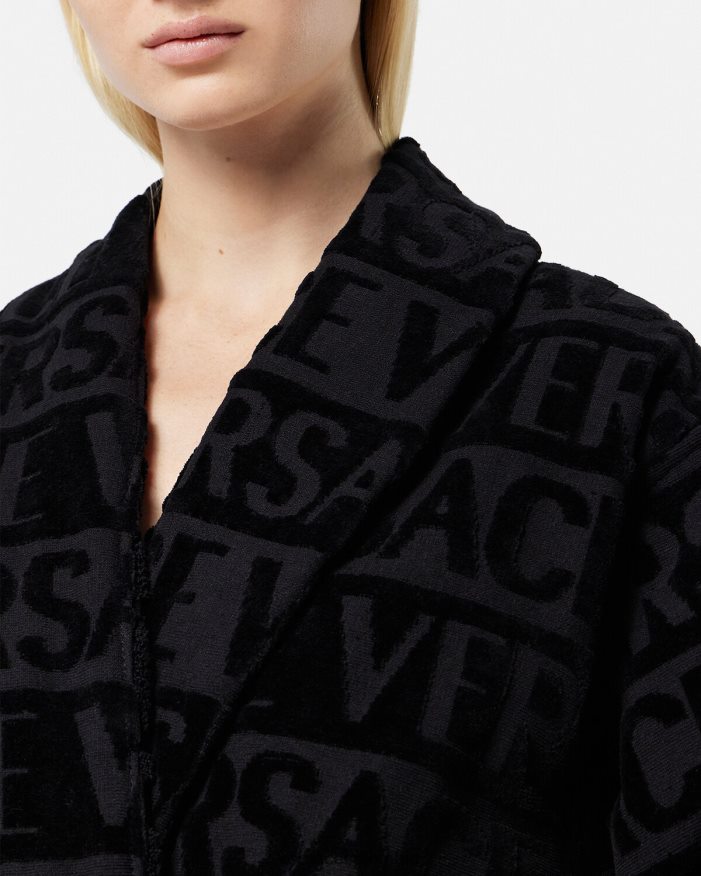 mujer yo bata de baño barroca Versace negro 2RP40F1084 ropa interior y ropa de playa