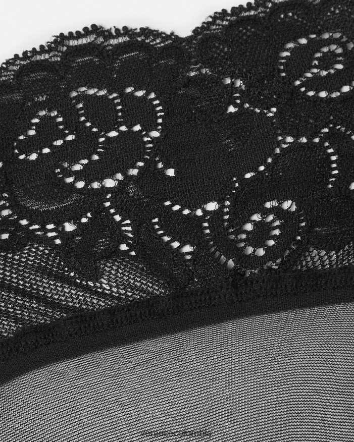 mujer medias de encaje Versace negro 2RP40F1113 ropa interior y ropa de playa