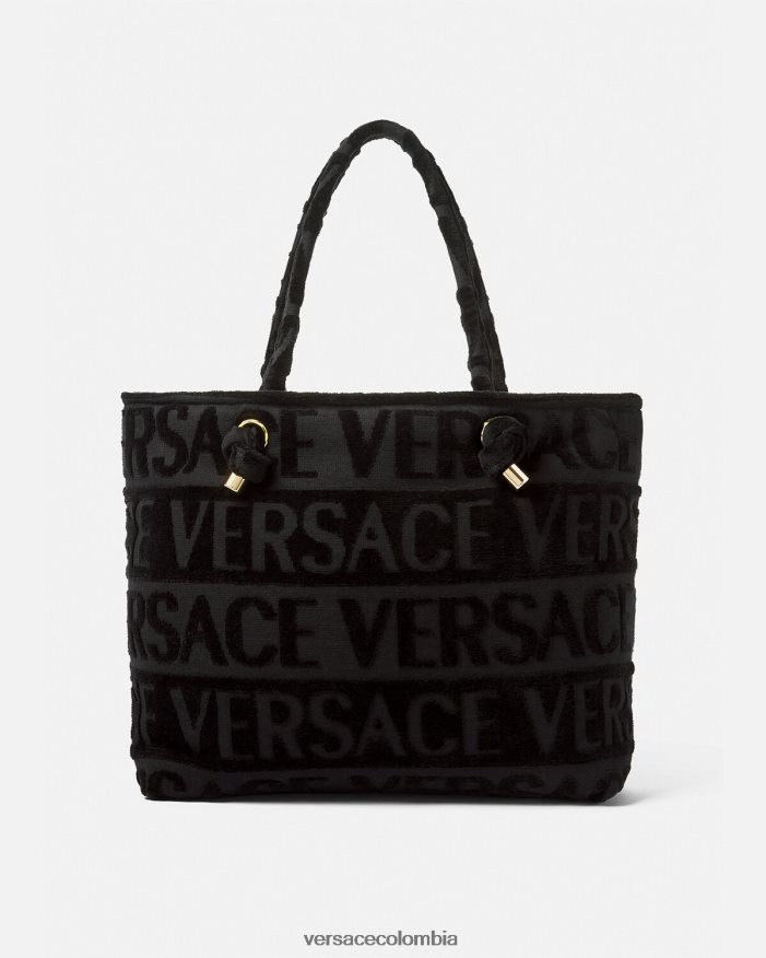 mujer bolso shopper con medusa y cristales Versace negro 2RP40F1210 ropa interior y ropa de playa