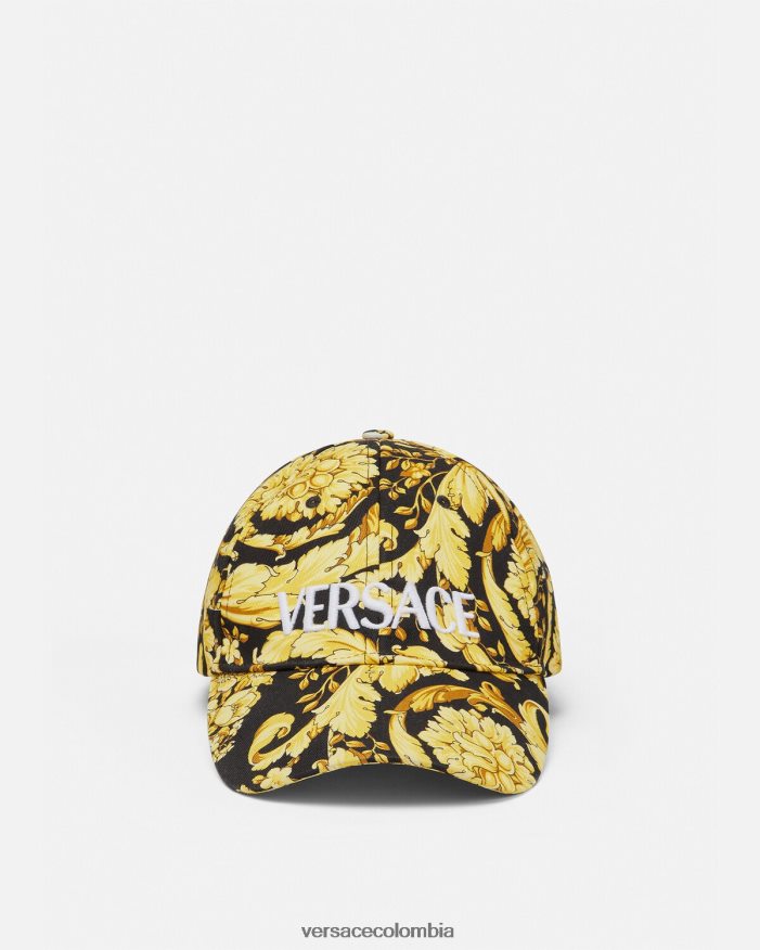mujer gorra de béisbol con logo barroco Versace imprimir 2RP40F1209 ropa interior y ropa de playa