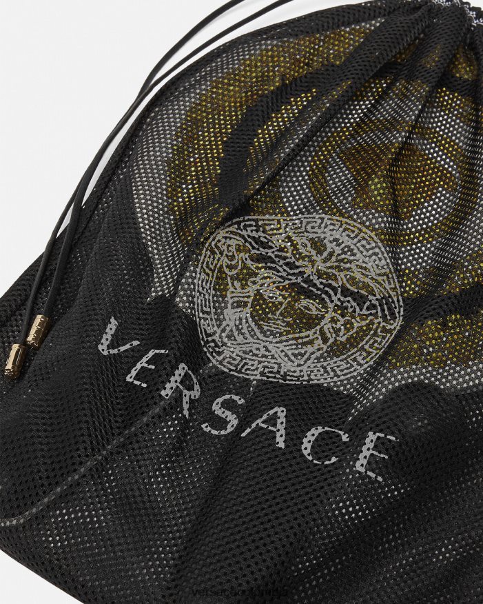 mujer set de raquetas de playa crete de fleur Versace negro 2RP40F1204 ropa interior y ropa de playa