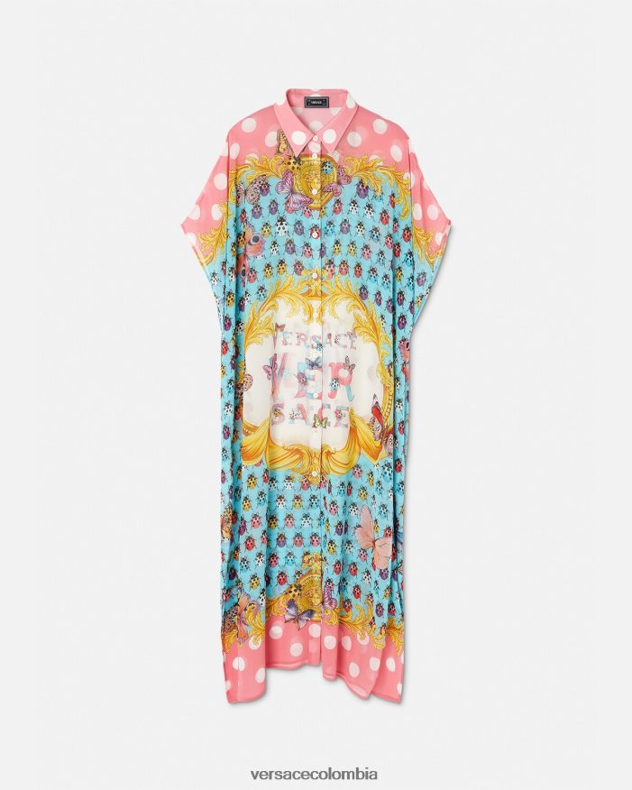 mujer camisa de mariposas Versace imprimir 2RP40F1193 ropa interior y ropa de playa
