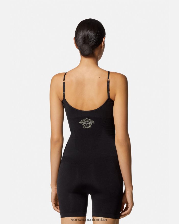 mujer body moldeador con medusa Versace negro 2RP40F1064 ropa interior y ropa de playa