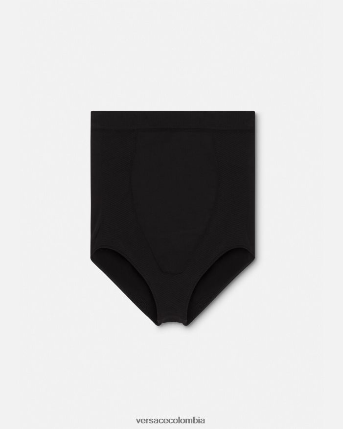 mujer braguitas moldeadoras de cintura alta con medusa Versace negro 2RP40F1063 ropa interior y ropa de playa
