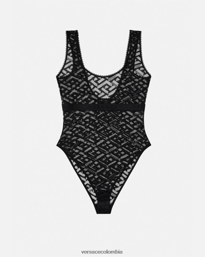 mujer cuerpo de greca Versace negro 2RP40F1075 ropa interior y ropa de playa