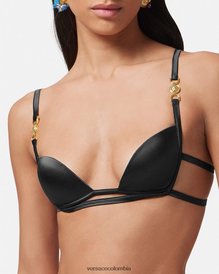 mujer sujetador con medusa '95 Versace negro 2RP40F1032 ropa interior y ropa de playa