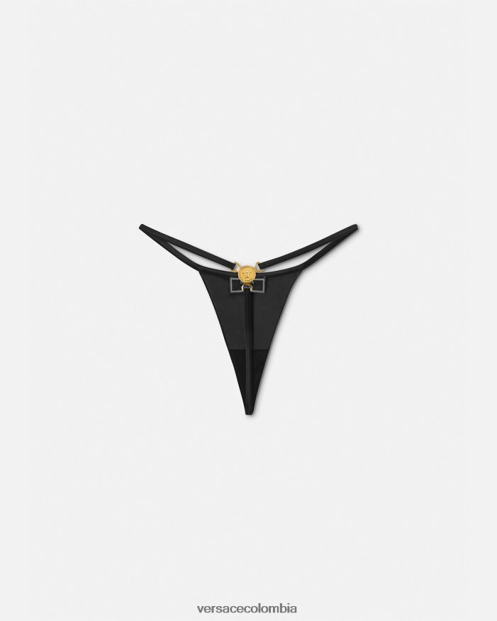 mujer tanga medusa '95 Versace negro 2RP40F1033 ropa interior y ropa de playa
