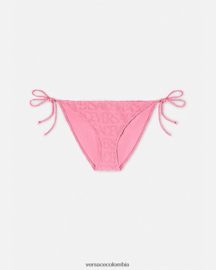 mujer braguitas de bikini de toalla Versace rosa 2RP40F1120 ropa interior y ropa de playa