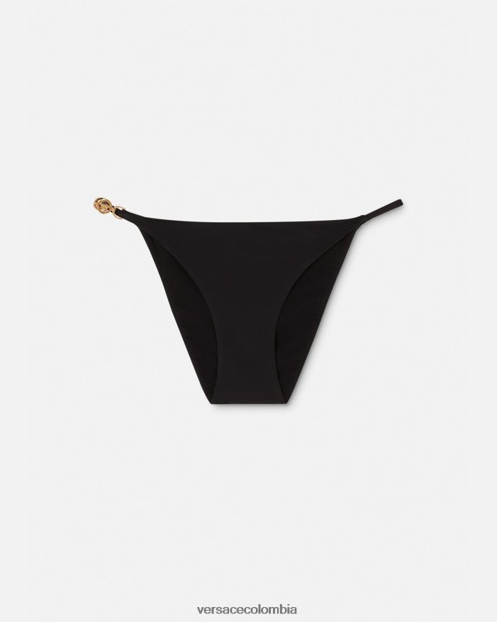 mujer braguitas de bikini de triángulo con medusa '95 Versace negro 2RP40F1146 ropa interior y ropa de playa