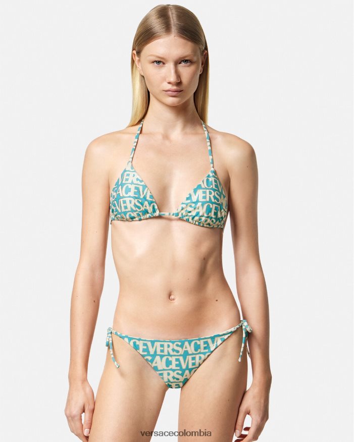 mujer braguitas de bikini por toda la prenda Versace imprimir 2RP40F1128 ropa interior y ropa de playa