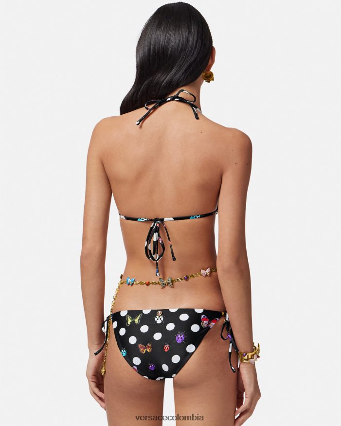 mujer top de bikini con mariposas Versace imprimir 2RP40F1114 ropa interior y ropa de playa