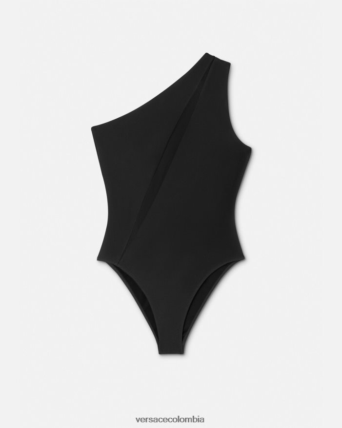 mujer traje de baño de una pieza con cortes Versace negro 2RP40F1184 ropa interior y ropa de playa