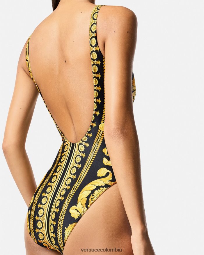 mujer traje de baño de una pieza con estampado barroco Versace imprimir 2RP40F1143 ropa interior y ropa de playa