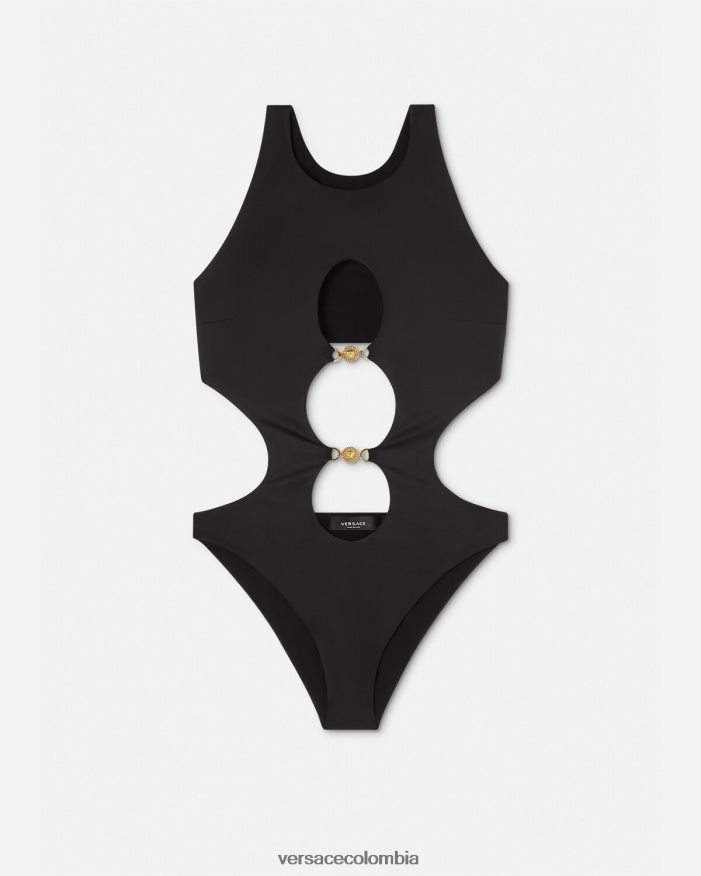 mujer traje de baño de una pieza con medusa '95 Versace negro 2RP40F1148 ropa interior y ropa de playa