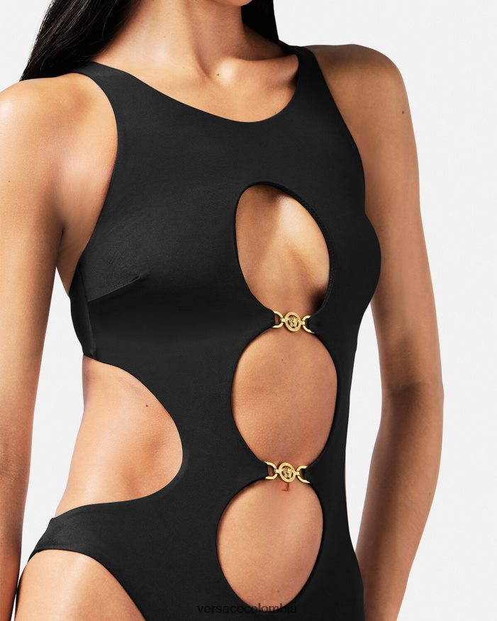 mujer traje de baño de una pieza con medusa '95 Versace negro 2RP40F1148 ropa interior y ropa de playa