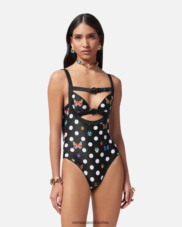 mujer traje de baño de una pieza mariposas Versace imprimir 2RP40F1117 ropa interior y ropa de playa
