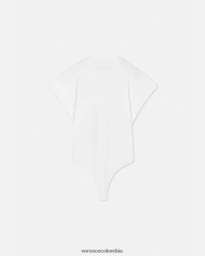 mujer camiseta tipo body con logo Versace blanco 2RP40F2162 ropa
