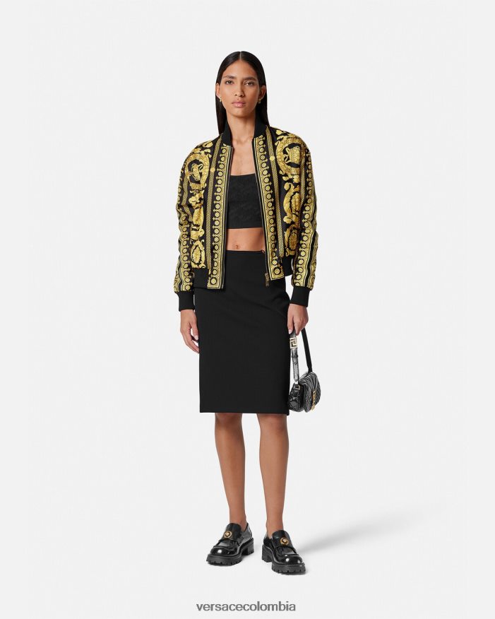 mujer chaqueta bomber reversible con diseño barroco Versace imprimir 2RP40F88 ropa