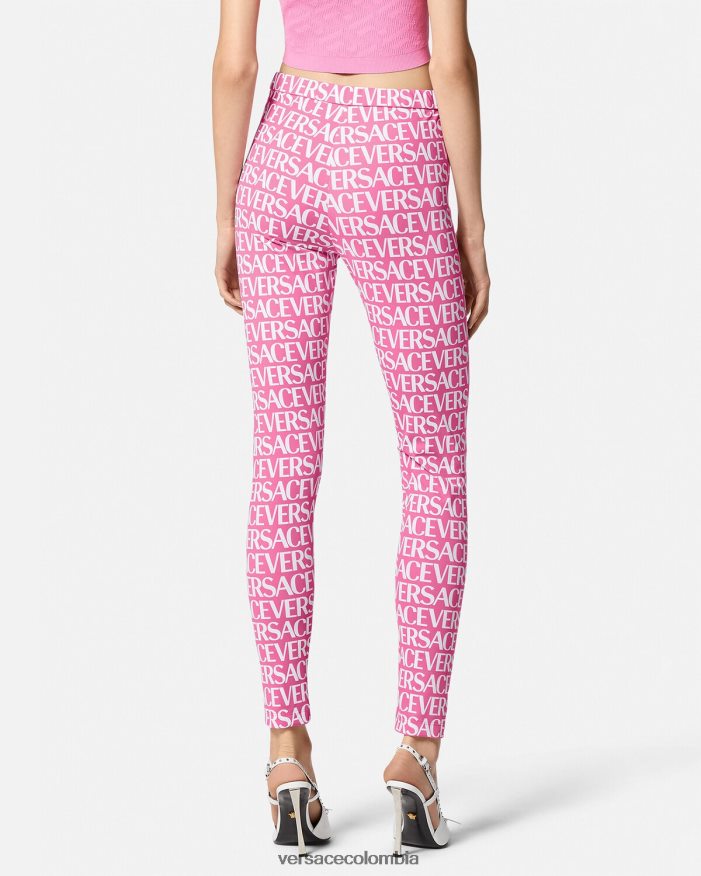 mujer leggings por toda la prenda Versace rosa y estampado 2RP40F212 ropa
