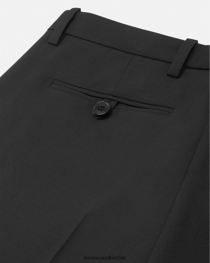 mujer pantalones anchos Versace negro 2RP40F202 ropa