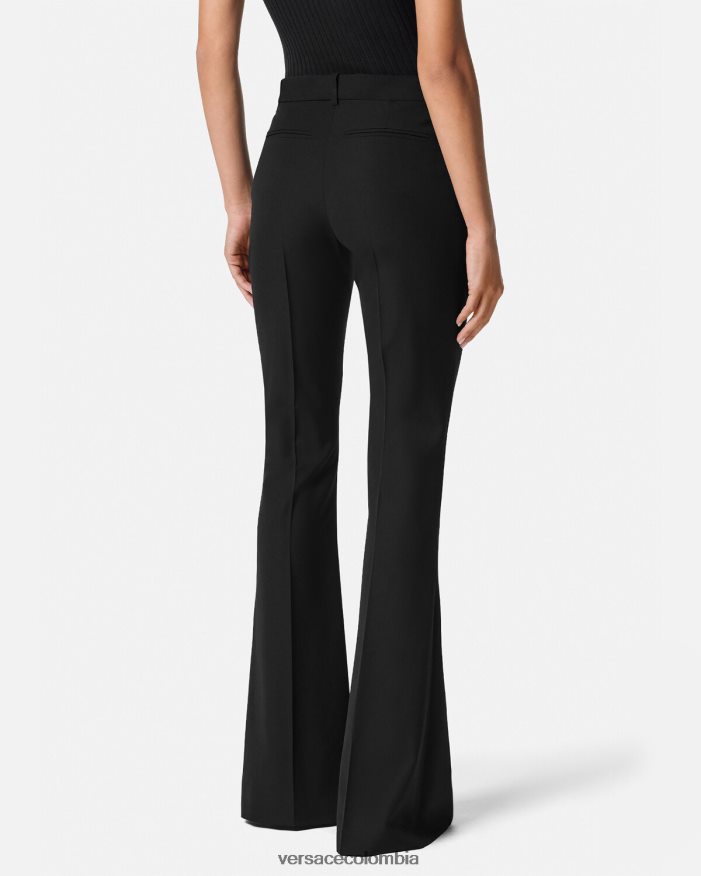 mujer pantalones con medusa '95 Versace negro 2RP40F118 ropa