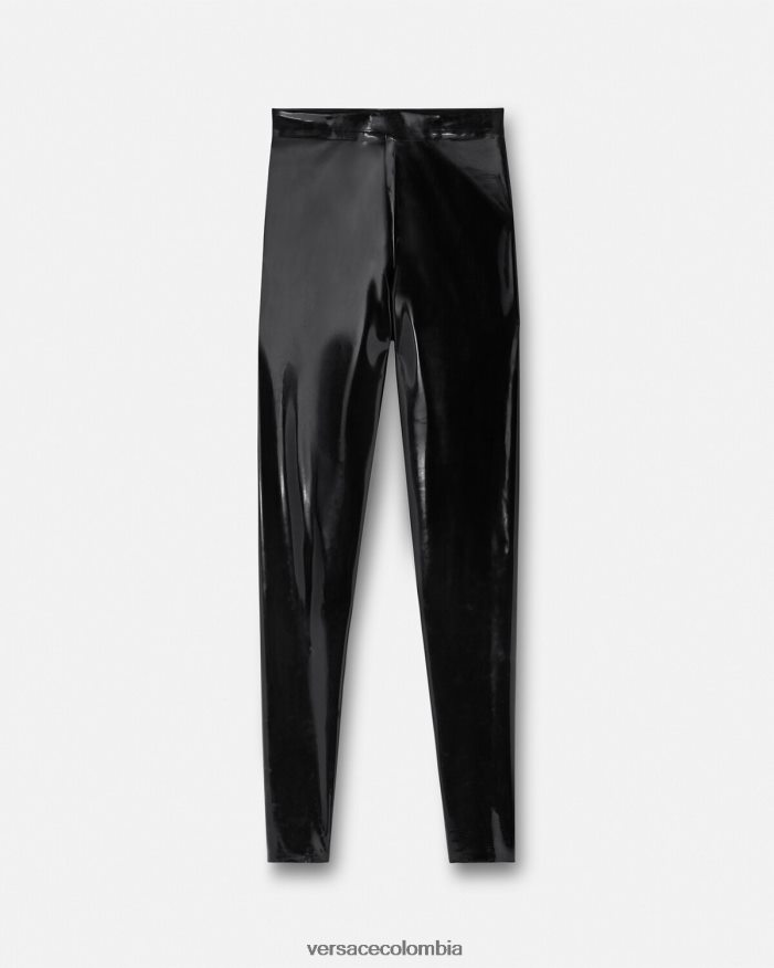 mujer polainas de látex Versace negro 2RP40F203 ropa